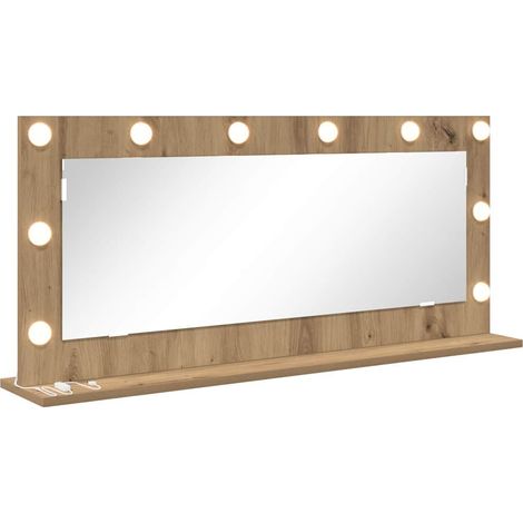 Miroir de vanité Rectangulaire Chêne artisanal 100 x 45 x 18 cm