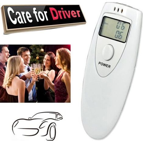 Éthylotest, testeur d'alcool numérique écran LCD professionnel éthylomètre analyseur portable éthylomètre pour personnel sans rétroéclairage Alkoholtest Alkoholtest (1/3)