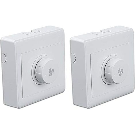 2er-Set Deckenventilator-Einstellung, stufenloser Geschwindigkeitsregler, Wandschalter, 220 V, 10 A, für 300 W-Dimmer