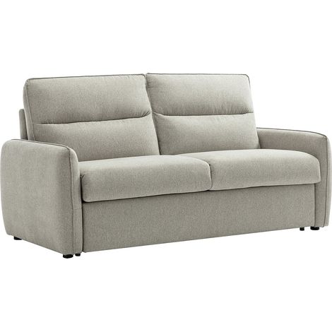 Canapé 3 places convertible express en tissu gris ORELIS