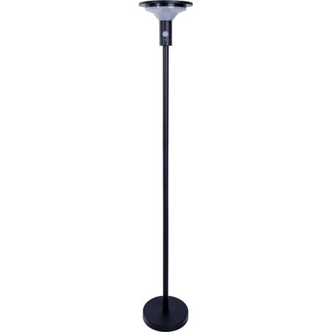Solarleuchte Gartenleuchte Stehleuchte Wegeleuchte Balkonlampe LED IP44 Schwarz