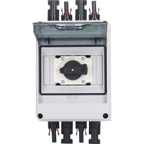 Interrupteur sectionneur solaire DC1000V 32A 2 entrées 2 sorties pour boîtier de raccordement d'onduleur (1/5)