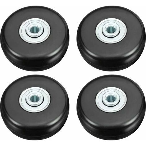 Roulette Valise, Bagage Valise Réparation Roulette Charge Lourd 50mm Muette Caoutchouc Univers Pivotante Roue Rechange Transport Remplace Roulette 4PCS pour Valise/Bagage/Sac à Dos/Voyage (1/5)