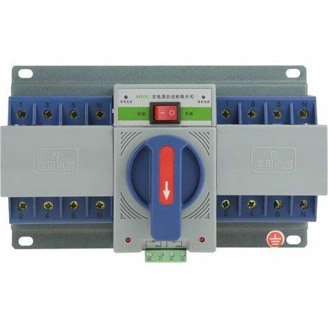 Commutateur de transfert automatique intelligent à double alimentation (220V 63A 4P) (1/5)