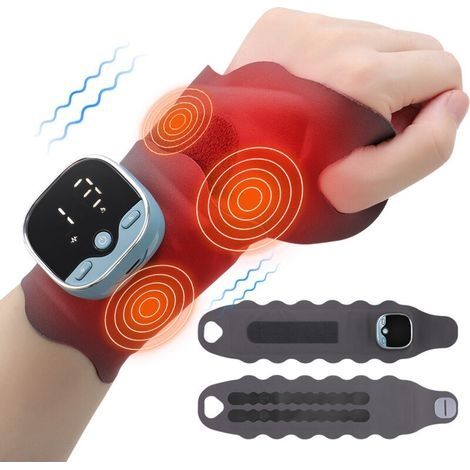 Bracelet de massage intelligent pour les mains, compresse chaude, masseur chauffant électrique, masseur de poignet (1/4)