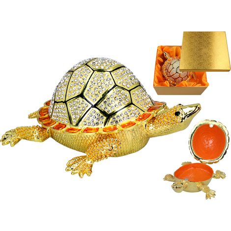 Schildkrötenspielzeug aus Metall, Schatzkiste aus Kunststoff, Dekoration für Kinder (1/5)