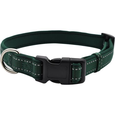 Collier Pour Chien Réfléchissant En Nylon Avec Velcro - Accessoire De Sécurité Résistant Pour Promenade - 1 Pièce (1/5)