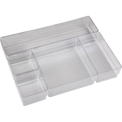 set organizador cosmetic 30x23x8cm transparente venta unitaria