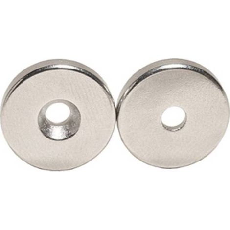 28 x BOTTONE MAGNETICO C/FORO SVAS D 20X3 MM POR 8 KG