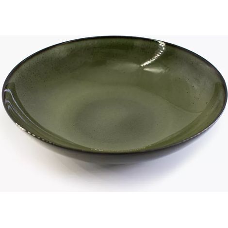 Tiefer Teller, Porzellanschale, Moos, 24 cm, grün, Duka (1/4)