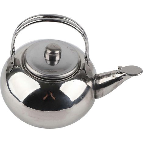 Théière/cafetière en acier inoxydable avec filtre à thé, adaptée à un usage familial et professionnel, 14 cm, haute qualité. (1/5)
