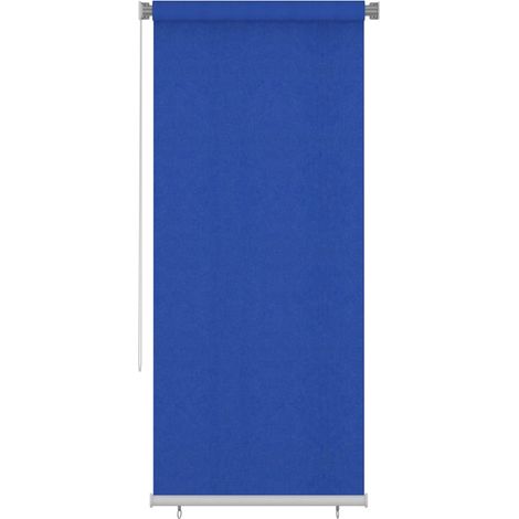 Store roulant d'extérieur protection solaire anti-UV en HDPE bleu 105 x 230 cm - PANGIVO (1/5)