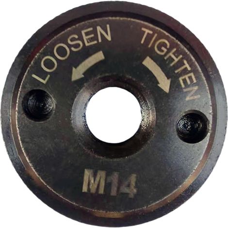 Ecrou de Serrage Rapide M14 Meuleuse, D'angle pour Travaux de Meulage avec Extraction, pour Meuleuse 115 e 125 mm de Toutes Marques (1/5)