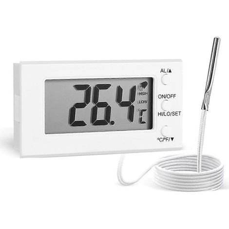 Thermomètre numérique pour four avec sonde, de -58 °F à 572 °F, alarme de température haute et basse, écran LCD, degrés Celsius (1/5)