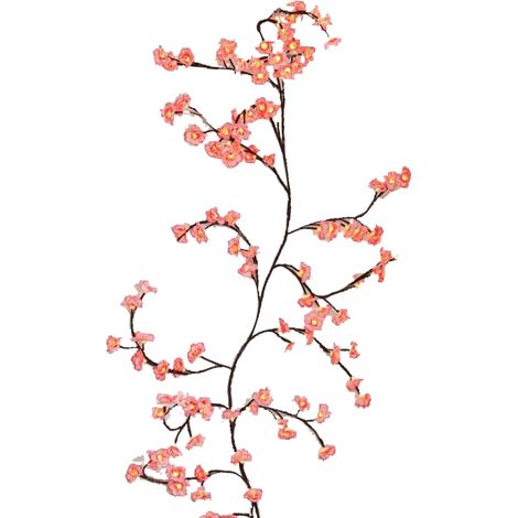Guirlande Branche Lumineuse Fleurs Roses Lierre Enchanté (1/5)