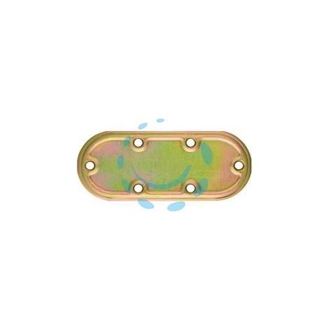 PIASTRA DI GIUNZIONE PESANTE DRITTA ARROTONDATA ART.970 - mm.80x50x2,2 spess.