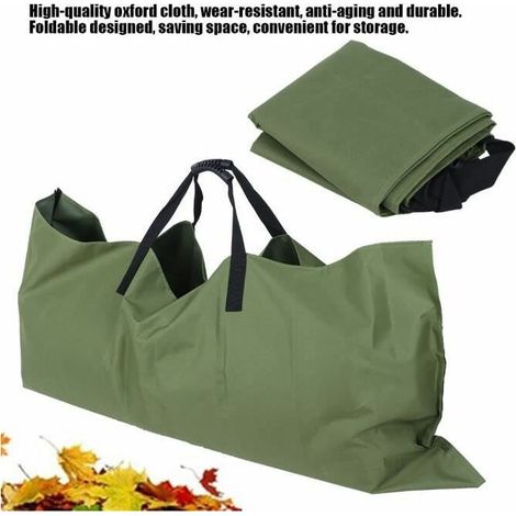 royaluxe - Sac à ordures 2 en 1, poubelle à feuilles mortes de jardinage de grande capacité, Extérieur (1/4)