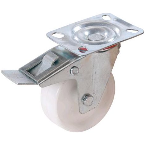 FIXMAN Rotelle in polipropilene girevoli con freni 50 mm 50 kg