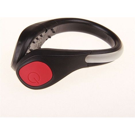 Luce led per scarpe clip sicurezza notturna bracciale torcia led lampeggiante per corsa - Colore: Rosso (1/5)