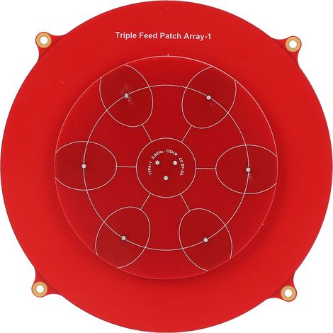 Antenne patch à triple alimentation 5,8 GHz, circuit imprimé rouge, antenne réseau à aile fixe et panneau plat (1/5)