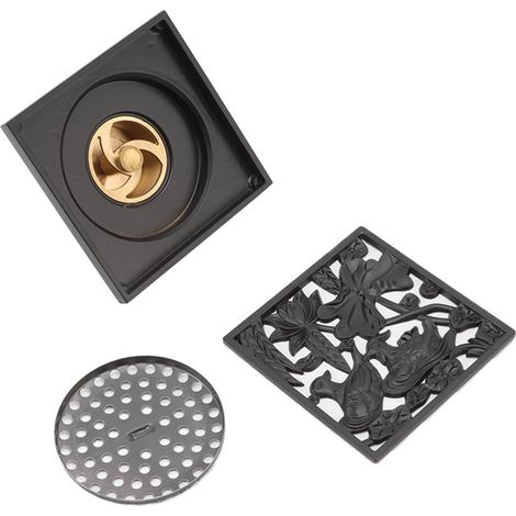 Siphon de sol en acier inoxydable pour douche, avec filtre, adapté aux salles de bains, pour une installation dans les zones résidentielles humides.-AquaForge (1/5)