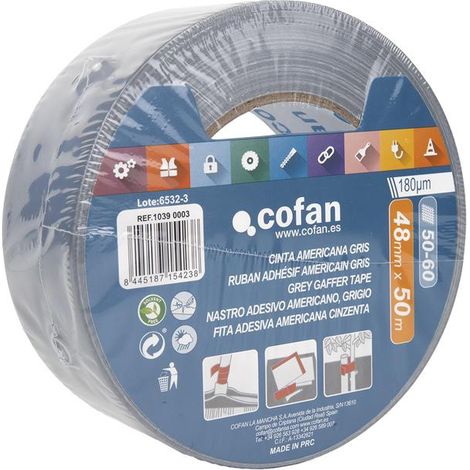 CINTA AMERICANA GRIS 48MMX50MTS - COFAN