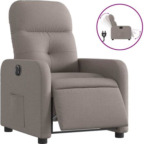 Maison Exclusive - Relaxsessel Elektrisch Taupe Stoff