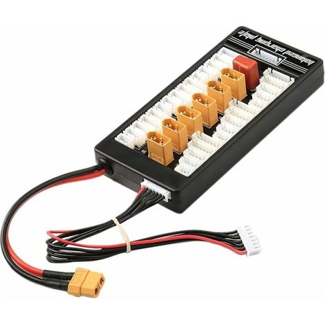 Chargeur de batterie Lipo XT60 T-Bug 2-6S Plaque de carton de charge équilibrée parallèle avec planche à chargement équilibré parallèle parallèle (1/4)