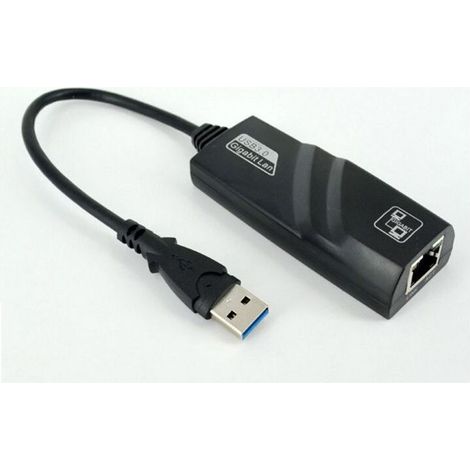 Adaptateur Ethernet USB, prise en charge automatique de la carte réseau MDIX USB3.0 Gigabit vers RJ45, carte réseau USB pour tablette PC externe (1/3)