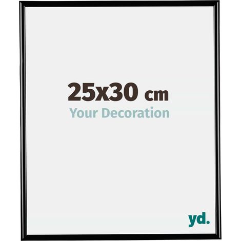 yd. - Cadre photo 25x30 - Noir Brillant - Plastique - Bordeaux (1/5)