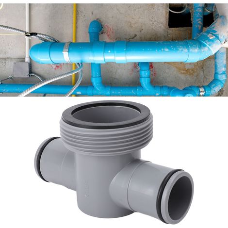 Adaptateur T de 1,5 et 1,25 pouces ABS Anti fuite Connecteur Hydraulique pour Pompes (1/5)