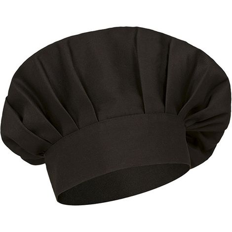 Gorro de cocina tipo francés Coulant  Negro