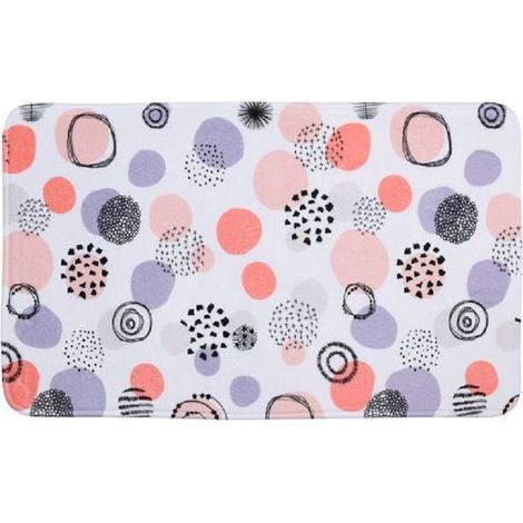 Cleafe - Tappeto Tappetino Per Bagno Arredo Con Fantasia A Sfere Astratte 45x75 Cm 87088 - (1/2)