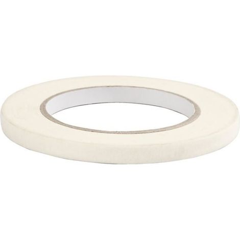 Ruban de masquage - Blanc - 9 mm x 50 m - Papier - Bande adhésive - Protection peinture