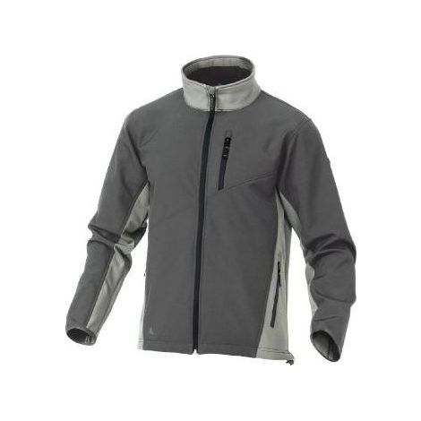 Deltaplus LULEAGRPT Fashion Lulea Giacca da Lavoro Softshell Idrorepellente Zip Antifreddo colore Grigio Bicolor (1/2)