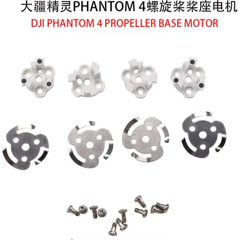 Ersatzteile für Motorhalterungen, Propeller und DJI Phantom 4 Drohnen.