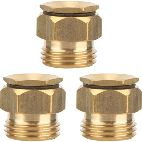 Ensemble de 3 buses d'arrosage, Mmgoqqt, Alama, conception réglable, G1/2", or (1/4)