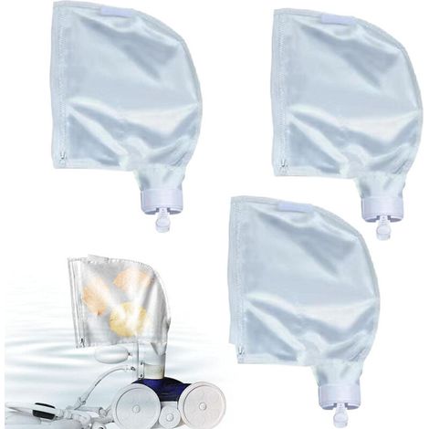 Sacs De Nettoyeur De Piscine pour Polaris 280 Ou 480, Sac pour Robot Robot Piscine, 3 Remplacement De Sac Zipper Sacs À en Maille À Usage Multiple (1/5)