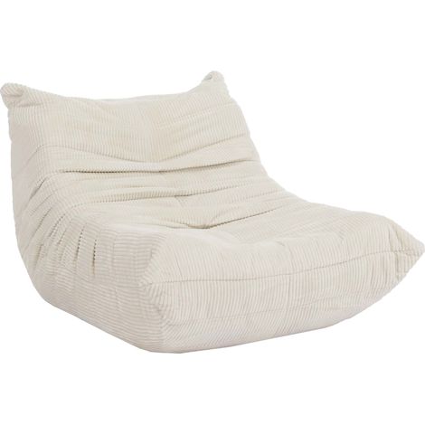 Sessel HHG-928, Loungesessel Relaxsessel Polstersessel Cocktailsessel Stoff/Textil Cord (300 g/m²) cremeweiß (1/5)