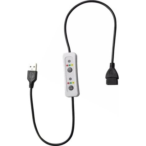 Câble d'extension de 60 cm avec minuterie USB et alimentation 5 V (1/5)