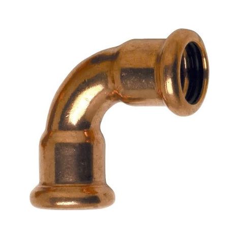 Courbe 90° à sertir cuivre diamètre 22mm