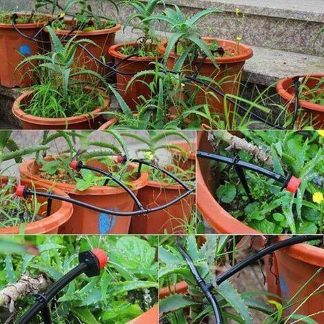 Système d'irrigation Jardin, Micro Irrigation Goutte à Goutte Kit Arrosage Automatique,Systeme Arrosage Aoutte a Goutte Irrigation de Jardin pour Plantes -(30M Tuyau Goutte à Goutte) (1/3)