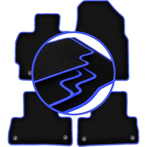 Tappetini auto Carlux blu per: Mazda CX-7 SUV (2009-2012) (1/5)