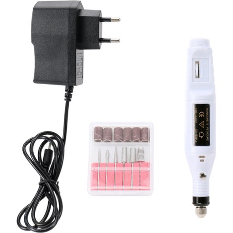 Mini perceuse électrique pour retirer le vernis gel des ongles, kit d'outil rotatif pour fraisage, découpe, polissage et gravure. (1/5)