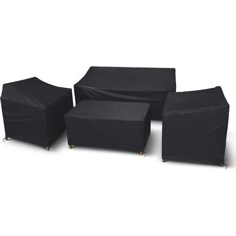 Kaelt - Housse De Terrasse - Housse De Mobilier D'Extérieur 210D Imperméable - Pour Jardin Veranda Banc Table - Lot De 4 Pièces (1/5)