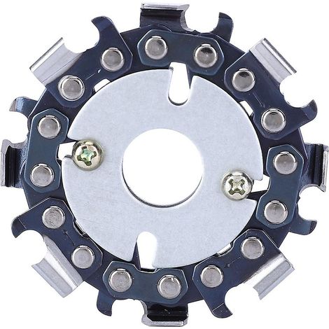 Disque à chaîne de 6,35 cm (2,5 pouces) à 8 dents pour meuleuse d'angle, disque pour tronçonneuse, disque de sculpture sur bois, accessoires pour outils de travail du bois K9XYC (1/5)