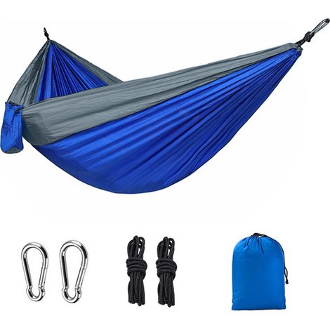 Hamac de camping en plein air simple ou double en tissu (1/5)