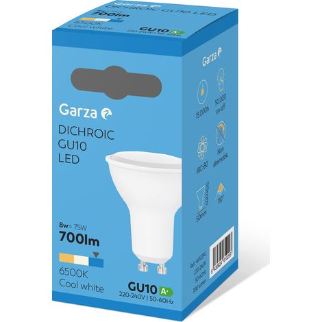 Bombilla ilumin dicr led garza gu10 8w 700lm 6500k (1/5)