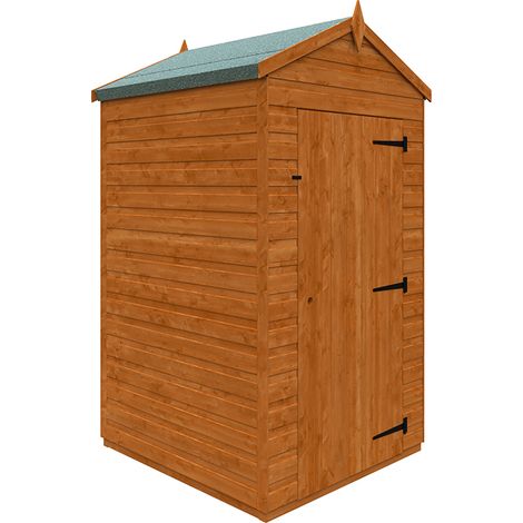 4x4 Flex Apex Windowless 12mm Flex - L123.8 x W115 x H209 cm - Solid Wood/Softwood/Pine - Burnt Orange