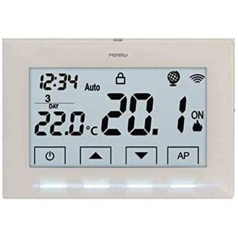 Perry Cronotermostato Wifi display LCD Retroilluminato 230V - 1TXCR029WIFI